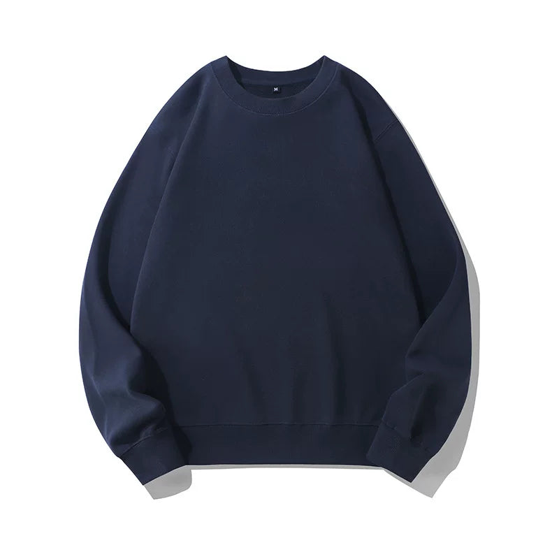 European and American hooded solid color hoodie men's hip-hop loose plus size cyberpunk ninja thick pullover sports hoodie trend