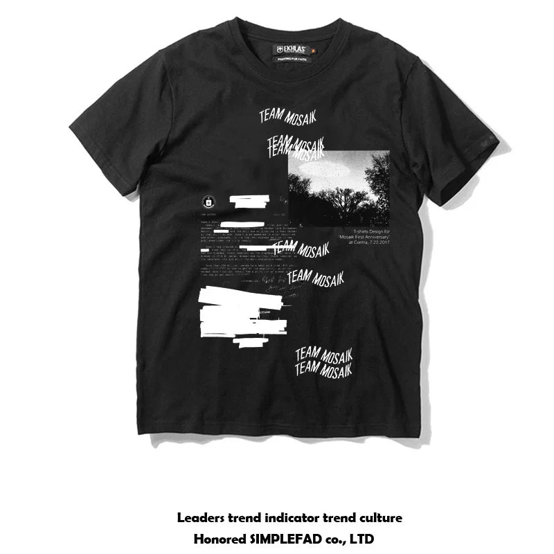 Area 51 Alien UFO UFO Trendy Men's T-shirt Short sleeved T-shirt Original European and American Trendy Brand T-shirt Trendy Personality