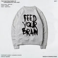 Ins Lazy Style Inkjet Hand drawn Graffiti English Alphabet European and American Dark High Street Rock Band Punk Hoodie Man