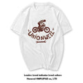 American retro Amei Kaji Street Heavy Motorcycle Motorcycle Rock Style Skull Short Sleeve T-shirt Vintage Men