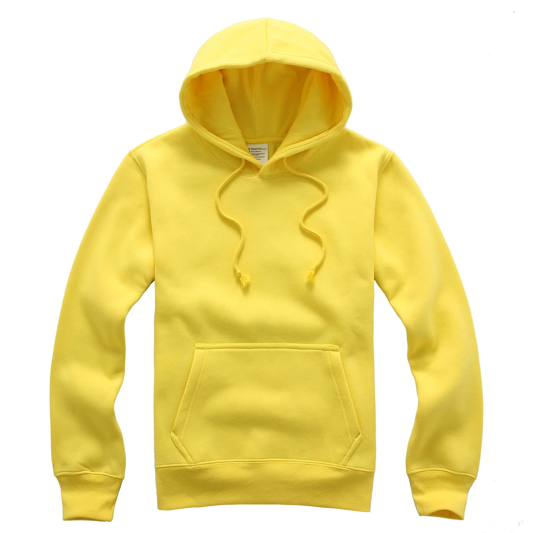 European and American hooded solid color hoodie men's hip-hop loose plus size cyberpunk ninja thick pullover sports hoodie trend
