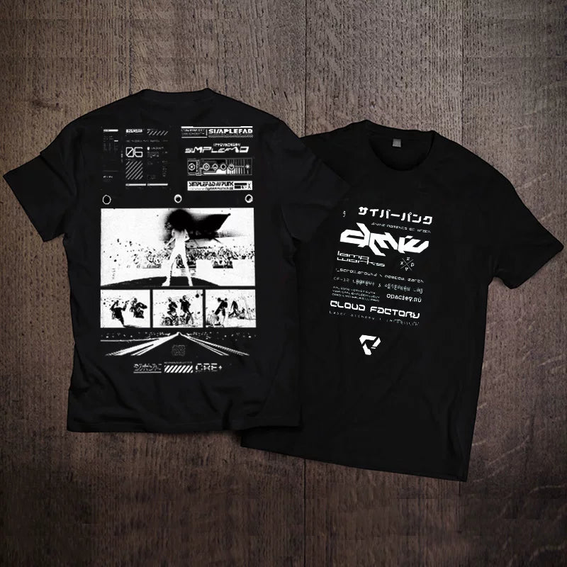 Ins Trendy European and American Original Youth Printed Music Character T-shirt Short Sleeve Men's Trendy Cotton Large Size Trendy Brand Fashion