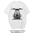European and American retro Korean version retro ulzzang trendy brand off-road motorcycle motorcycle half sleeved pure cotton short sleeved T-shirt male personality