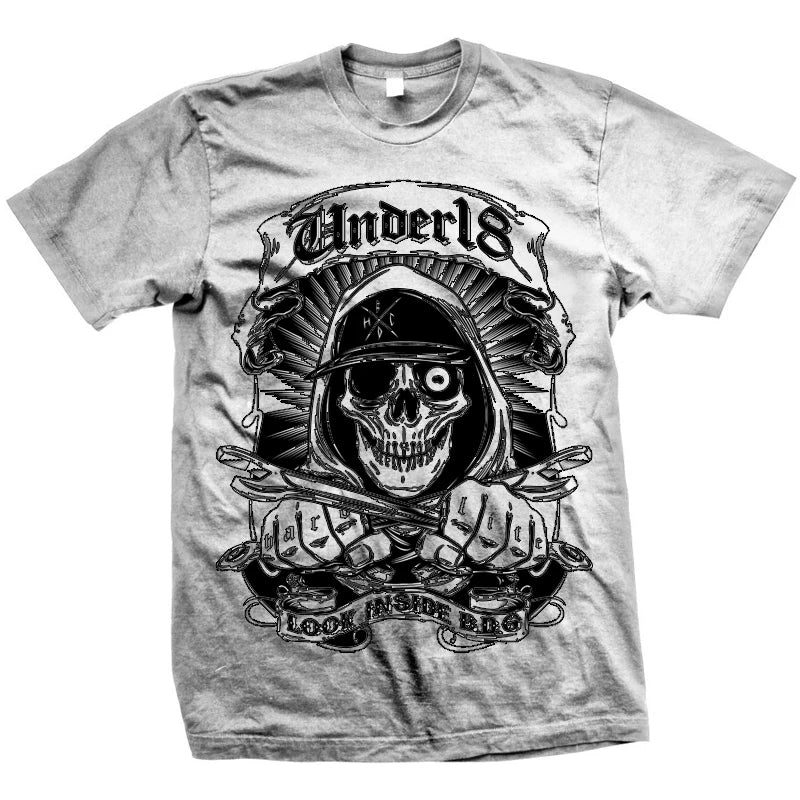 European and American fashion brands, personalized street tough guy, Thai skull, short sleeved mmj, rock punk, hip-hop, skateboard, t-shirt, men's fashion