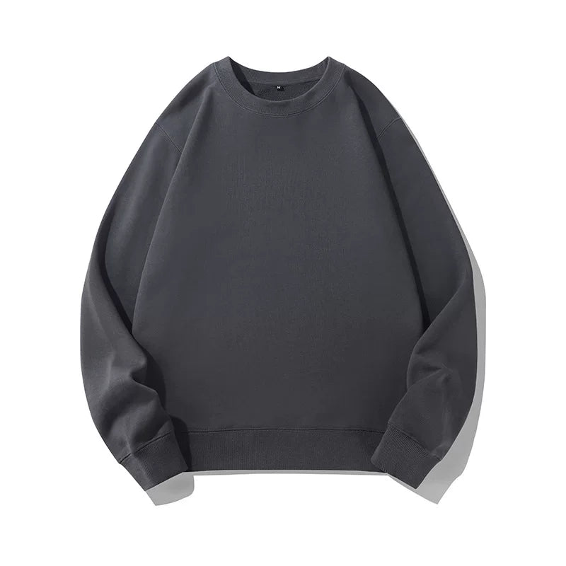 European and American hooded solid color hoodie men's hip-hop loose plus size cyberpunk ninja thick pullover sports hoodie trend