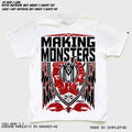 American retro high street vintage heavy cotton short sleeved T-shirt rock heavy metal dark angel print versatile t men
