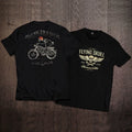 European and American punk rock heavy metal skeleton personality fashion motorcycle style heavyweight cotton short sleeved T-shirt Amikaji