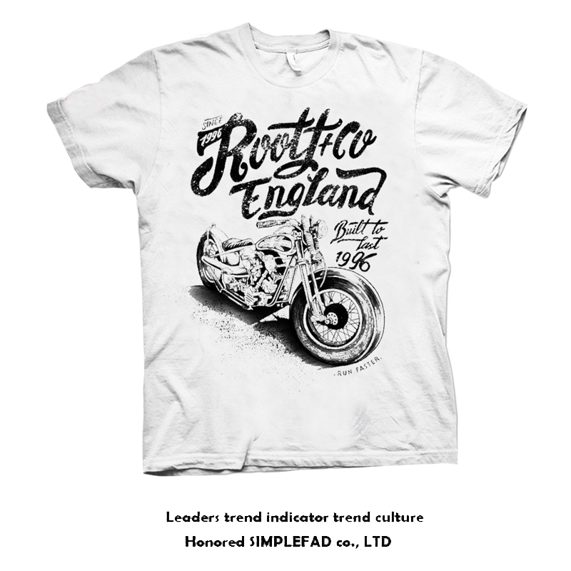 Amikaji American retro Japanese heavyweight pure cotton rock motorcycle T-shirt short sleeved men's European and American punk street TEE