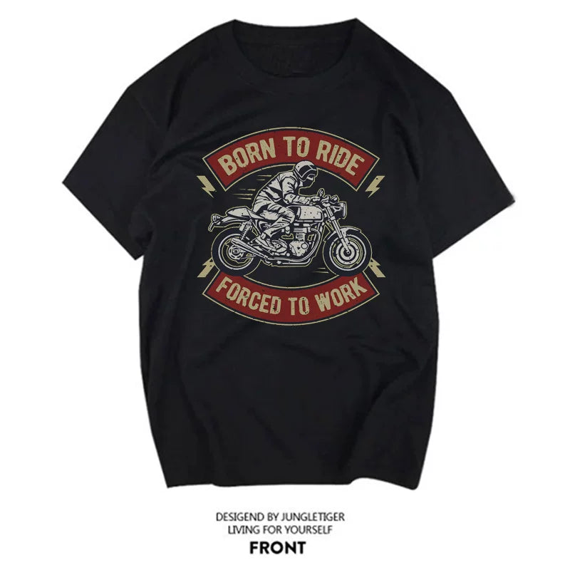 American special forces soldier Amikaji motorcycle tough guy style men washed and worn retro short sleeved T-shirt antique store