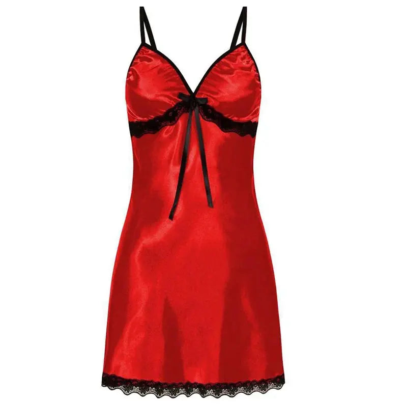 LacyMate™ Plus Size Satin Nightdress