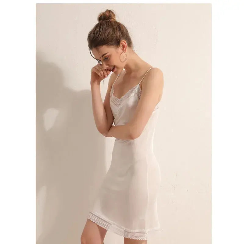 LacyMate™ Premium Mulberry Silk Lace Slip