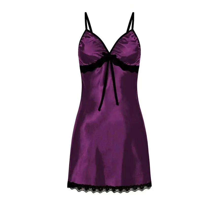 LacyMate™ Plus Size Satin Nightdress
