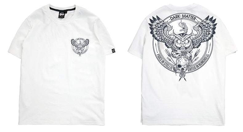 Original design, hand drawn illustrator, rock punk, heavy metal owl, personality, street men's T-shirt, fashion trend brand