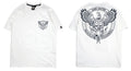 Original design, hand drawn illustrator, rock punk, heavy metal owl, personality, street men's T-shirt, fashion trend brand