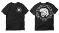 American retro metal band rock motorcycle high street dark skull hot silver MMJ trendy brand short sleeved T-shirt for men and women