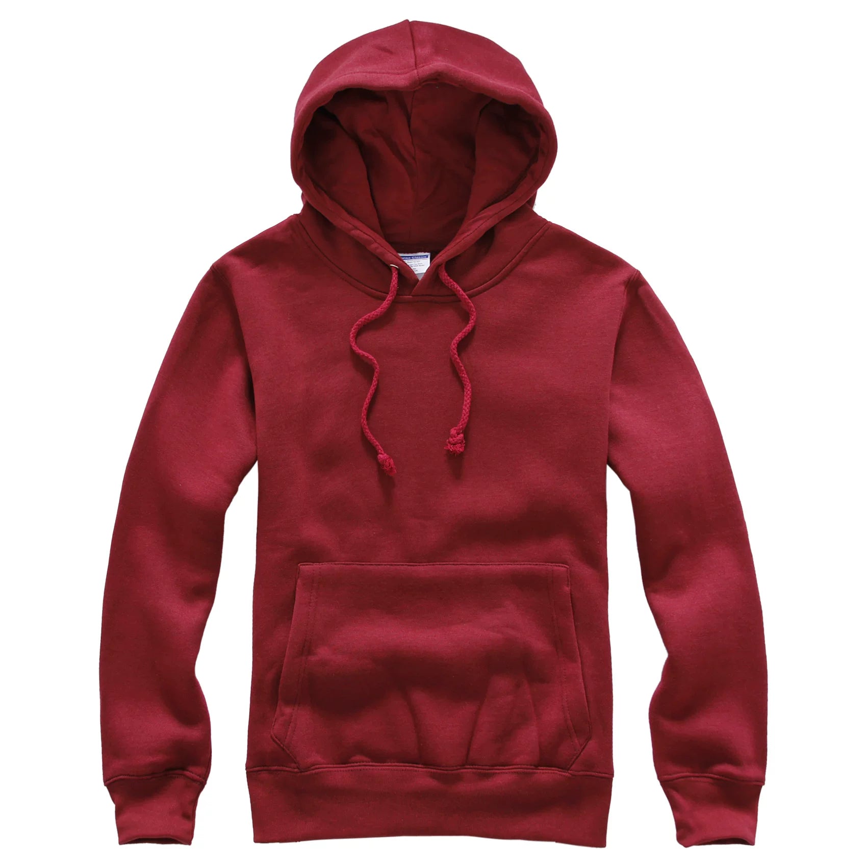European and American hooded solid color hoodie men's hip-hop loose plus size cyberpunk ninja thick pullover sports hoodie trend