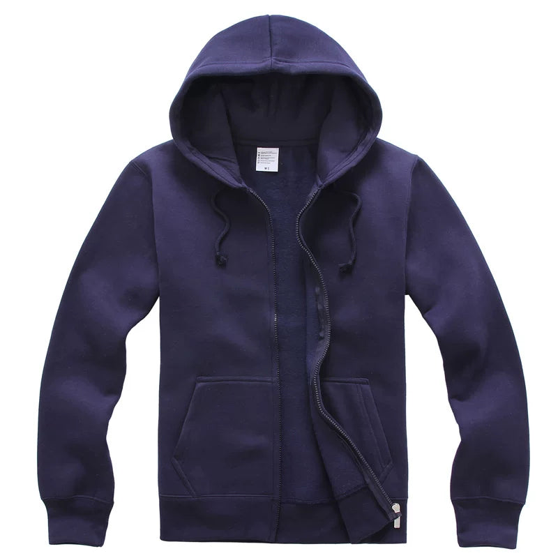 European and American hooded solid color hoodie men's hip-hop loose plus size cyberpunk ninja thick pullover sports hoodie trend