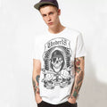 European and American fashion brands, personalized street tough guy, Thai skull, short sleeved mmj, rock punk, hip-hop, skateboard, t-shirt, men's fashion