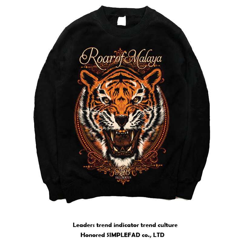 European and American high street dark fashion brand tiger head street hip-hop non mainstream Yu Wenle Edison Chen plus size hoodie trendy man