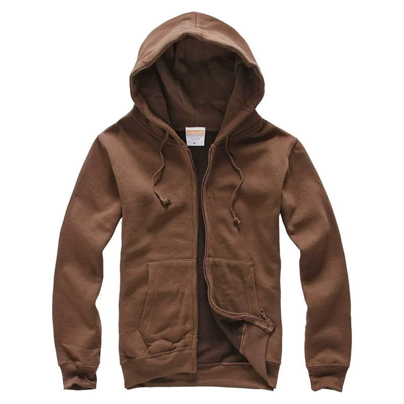European and American hooded solid color hoodie men's hip-hop loose plus size cyberpunk ninja thick pullover sports hoodie trend