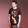 European and American New Dark Gothic Trendy Brand Beauty Skull Personalized Printed Men's Short sleeved Round Neck T-shirt Loose Summer