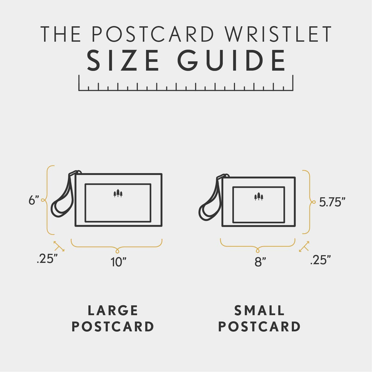 Postcard Wristlet