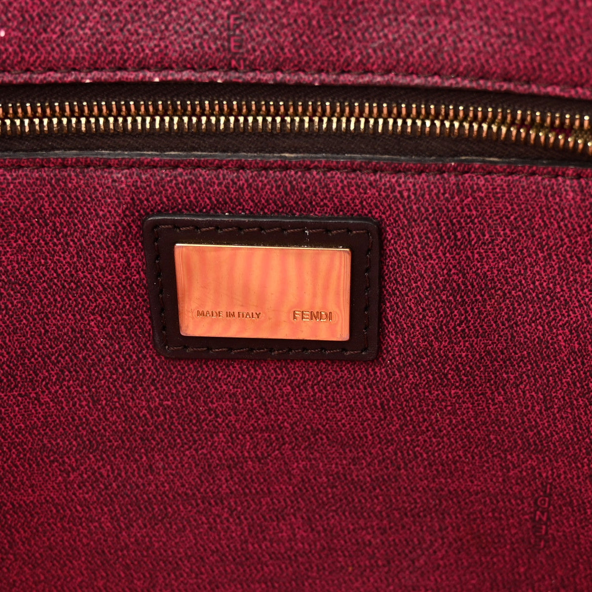 Zucca Spalmati Medium Roll Tote Tobacco Fuxia