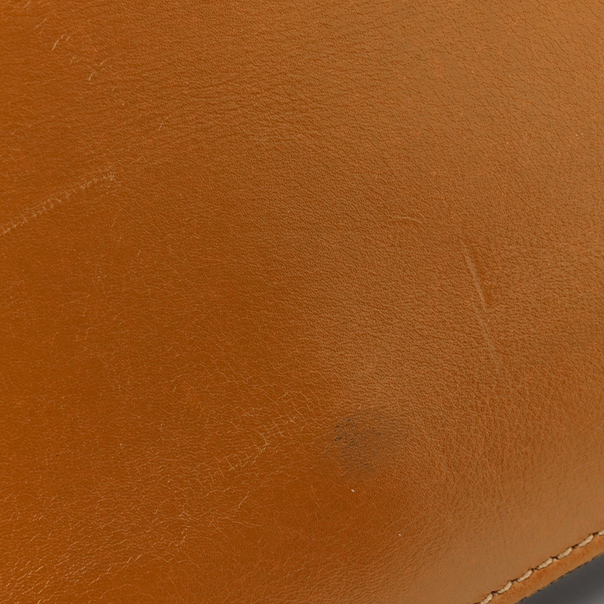 Suede Calfskin Medium Faye Shoulder Bag Mustard Brown