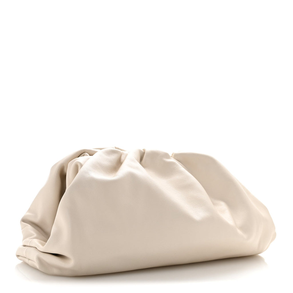 Smooth Butter Calf The Pouch Oversized Clutch Plaster