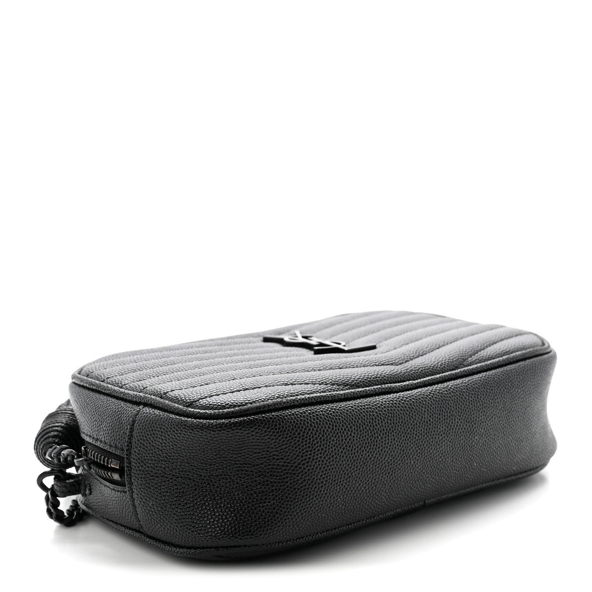 Grain De Poudre Matelasse Monochrome Monogram Mini Lou Camera Bag Black