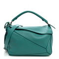 Nappa Lambskin Small Featherlight Puzzle Bag Aquamarine