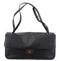 Grained Calfskin Small Souplissimo Maxi Flap Black