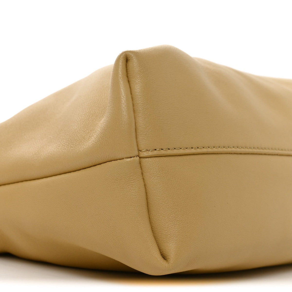 Mellow Nappa Medium Donut Chain Flamenco Knot Clutch Sahara