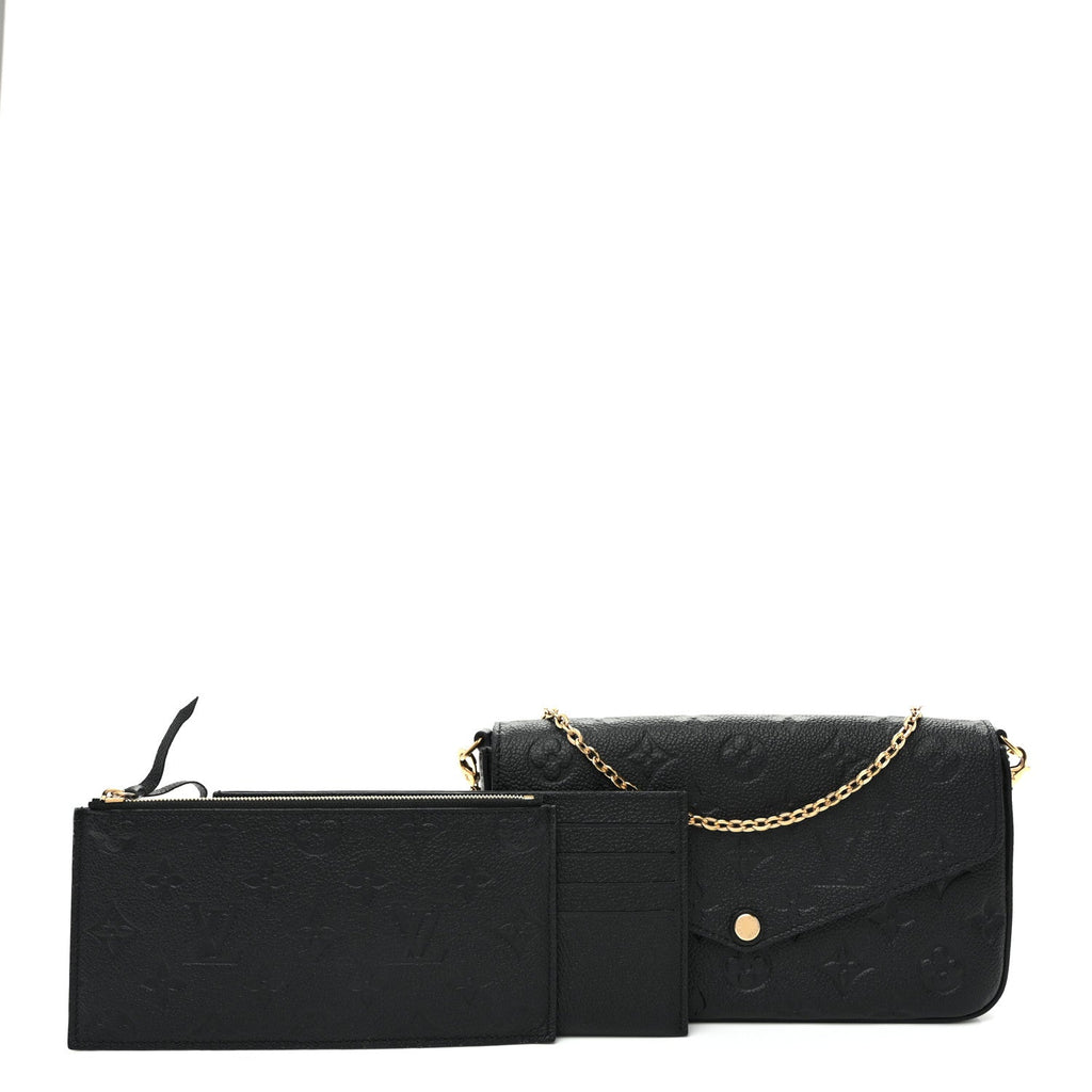 Empreinte Pochette Felicie Chain Wallet Black