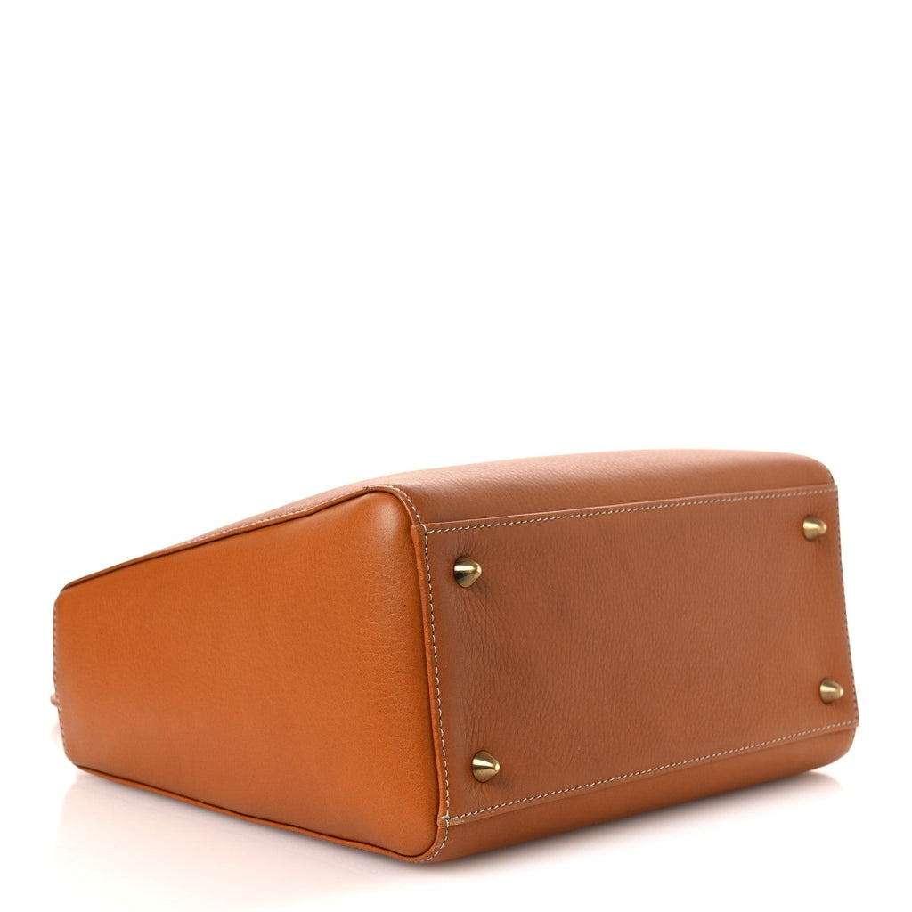 Grained Calfskin Medium Lady Dior Brown