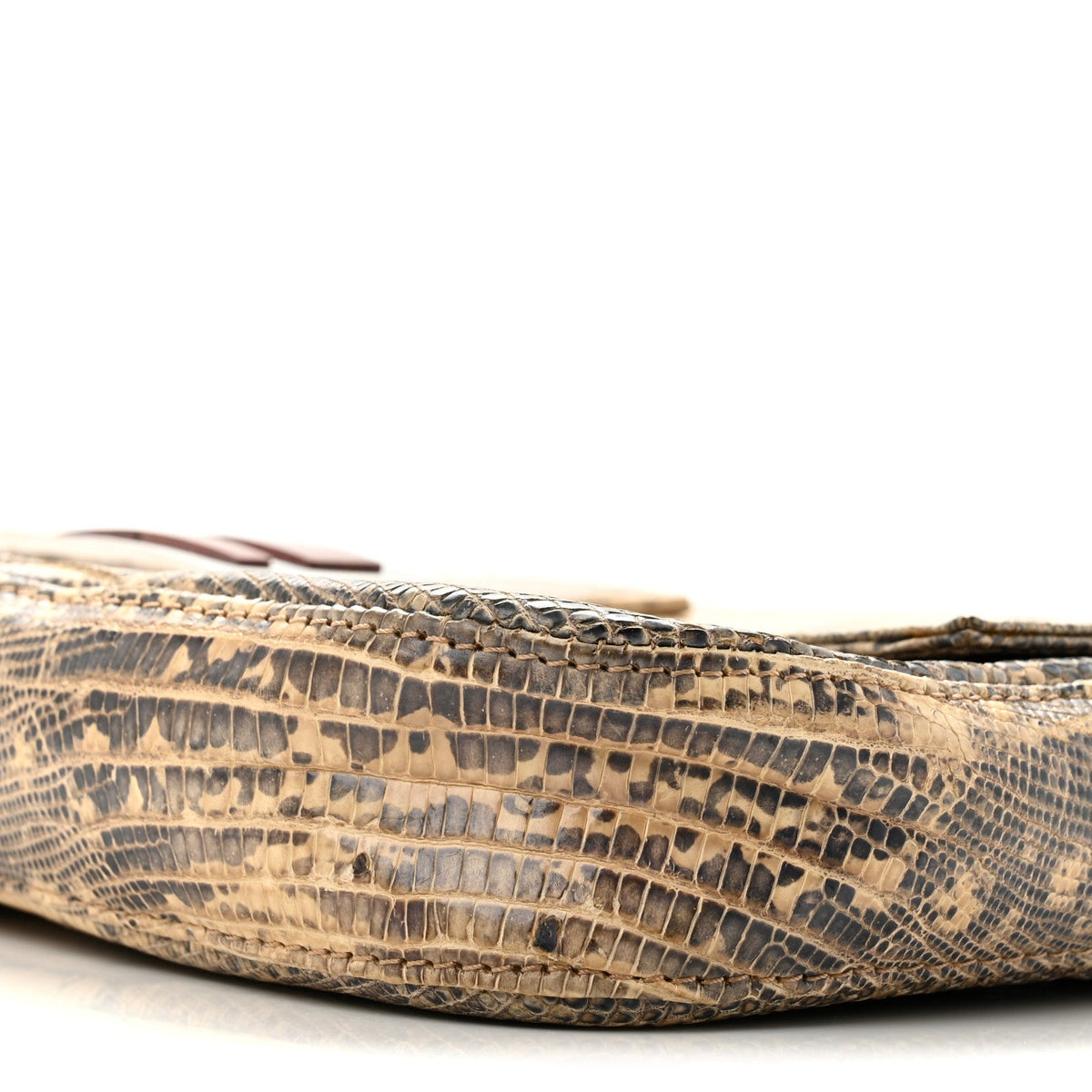 Iridescent Lizard Baguette Natural Multicolor