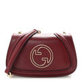 Calfskin Blondie Small Shoulder Bag Dark Red