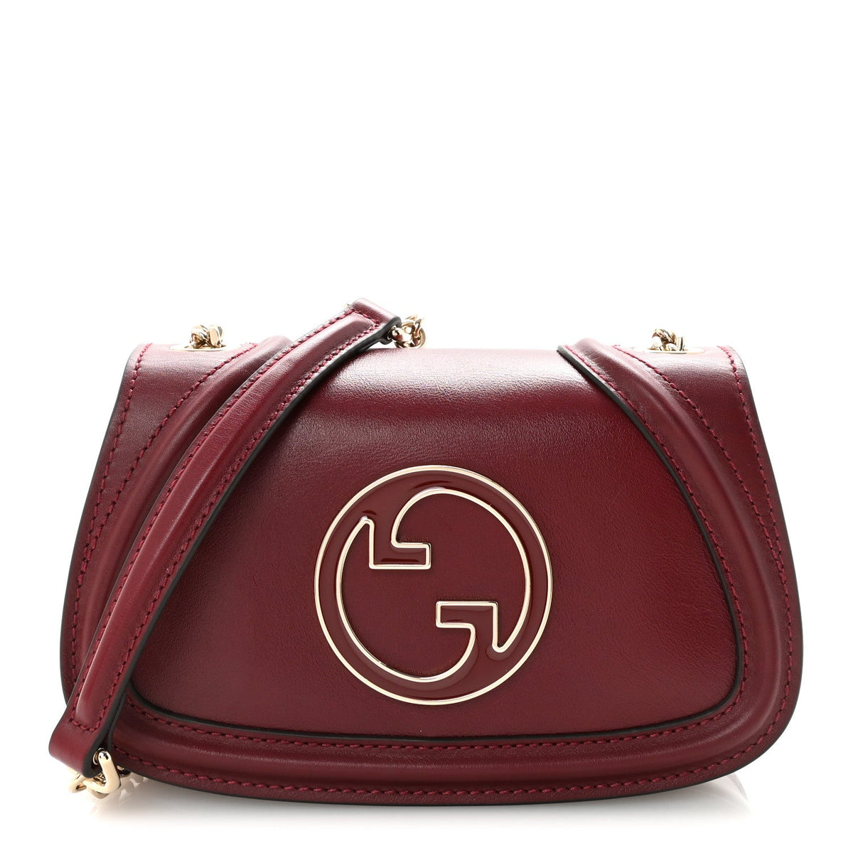 Calfskin Blondie Small Shoulder Bag Dark Red