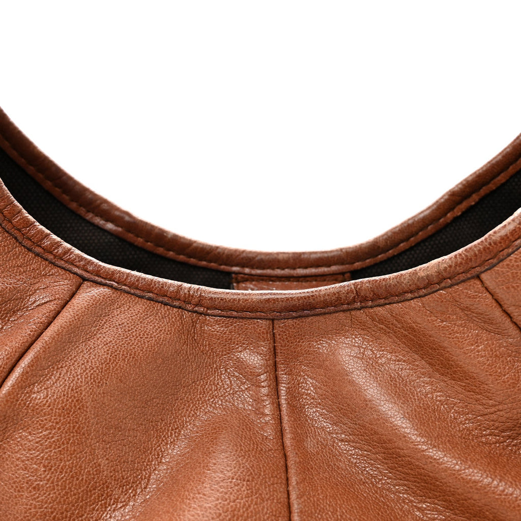 Calfskin Metal Mombasa Hobo Beige