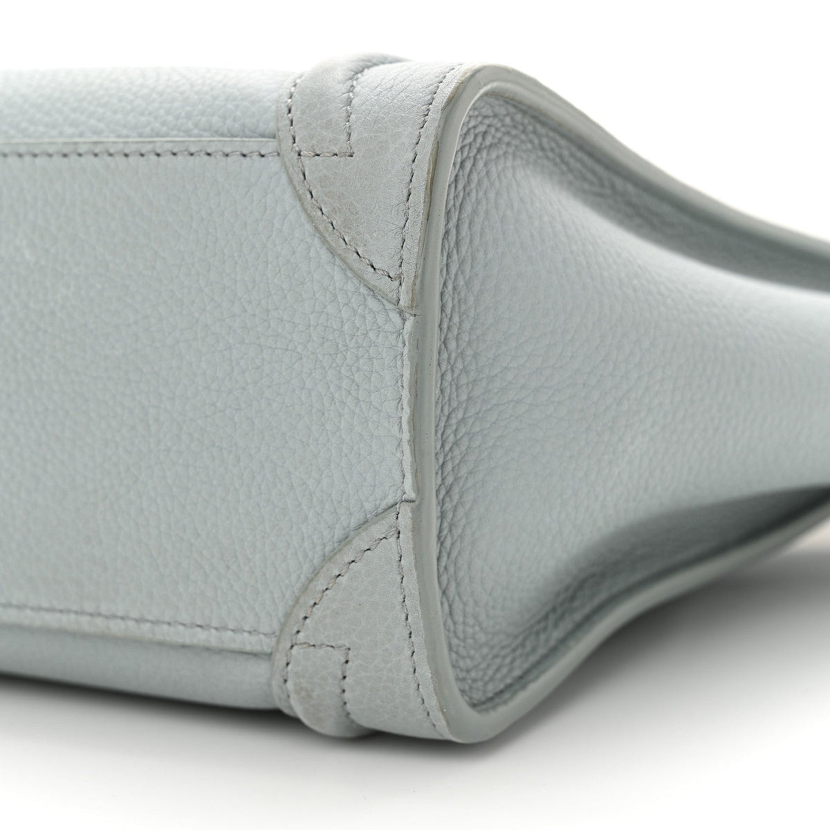 Drummed Calfskin Nano Luggage Almond