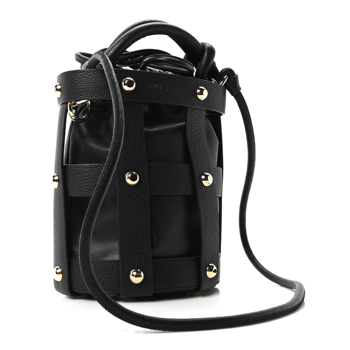 Calfskin Cage Bag Black