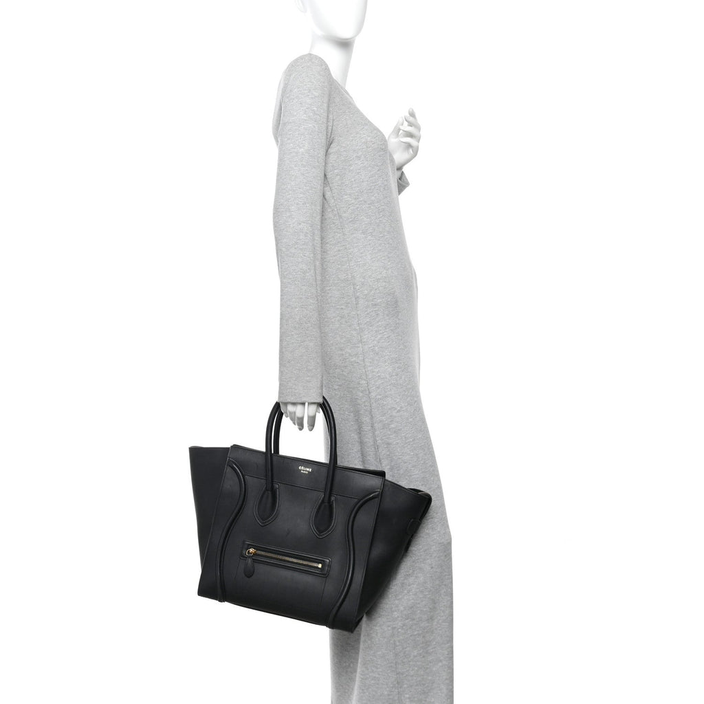 Smooth Calfskin Mini Luggage Black
