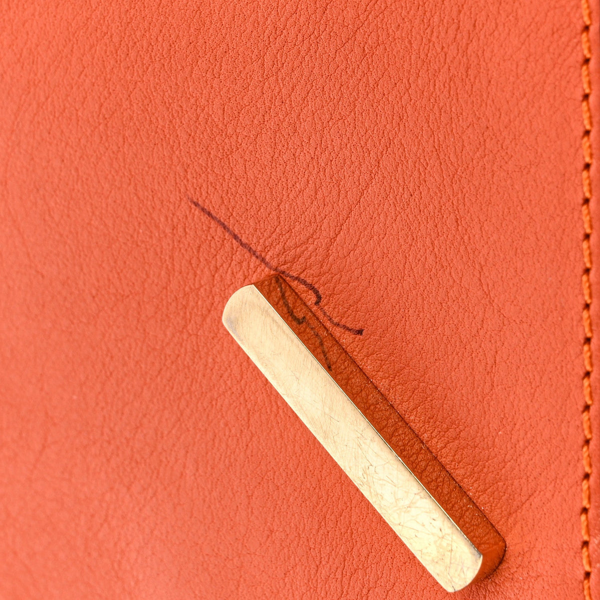 Calfskin Medium Puzzle Bag Orange Multi