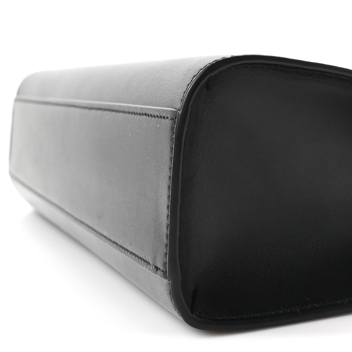 Smooth Calfskin Manhattan Shoulder Bag Black