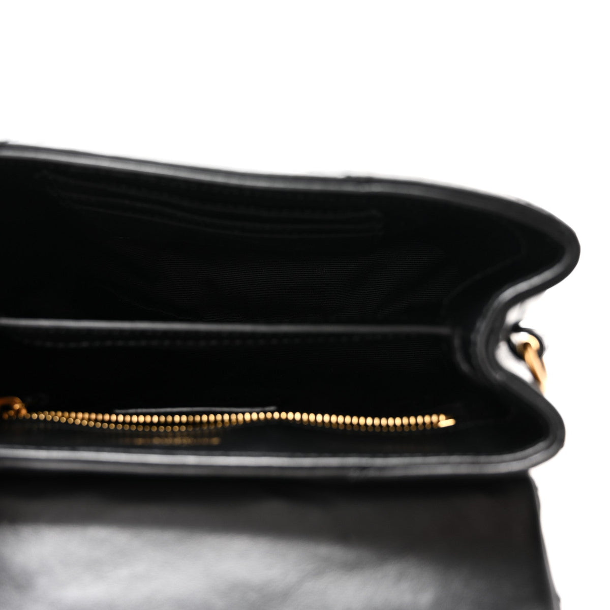 Calfskin Y Quilted Monogram Toy Loulou Crossbody Bag Black