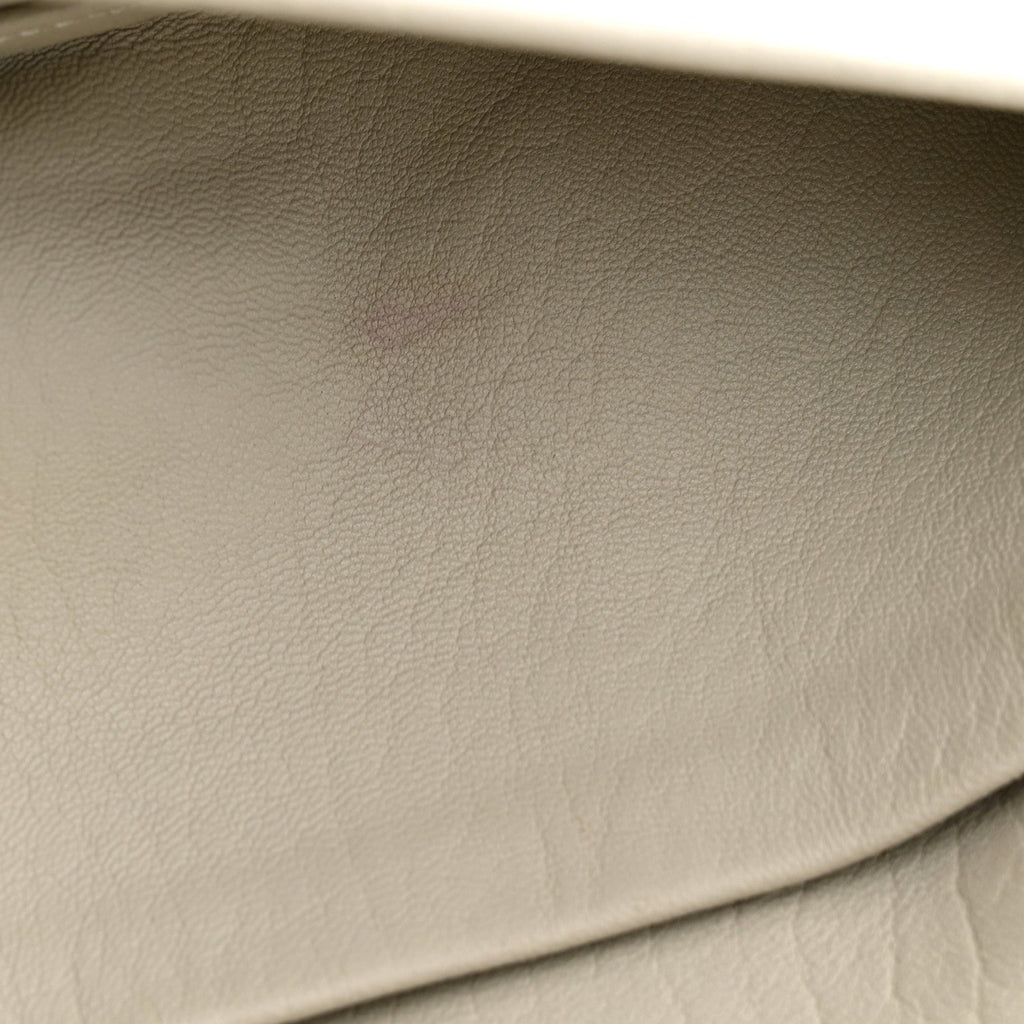 Padded Lambskin Mini Calypso Wallet On Chain WOC Crema Soft
