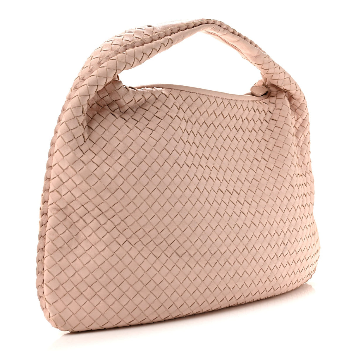 Nappa Intrecciato Large Veneta Hobo Flamingo