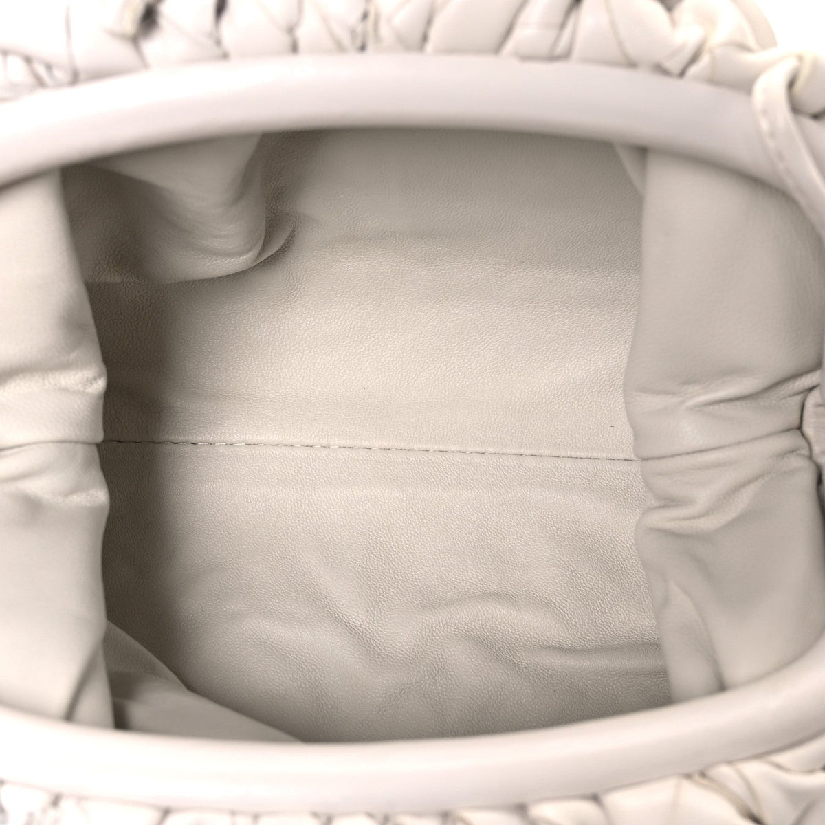 Nappa Intrecciato The Mini Pouch Chalk