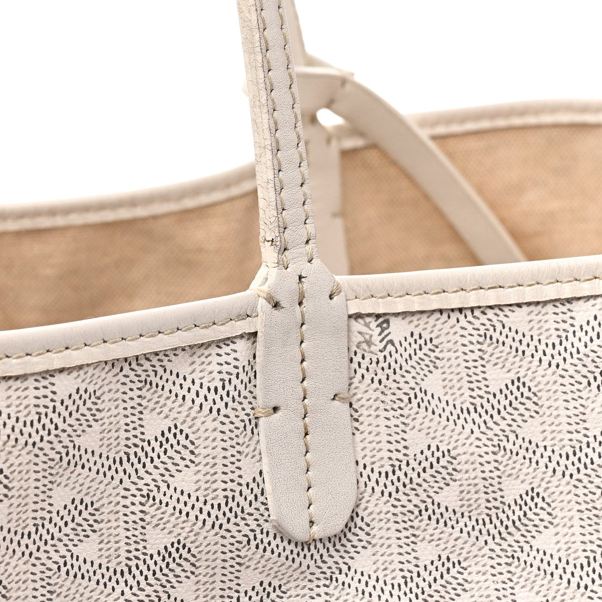 Goyardine Saint Louis PM White