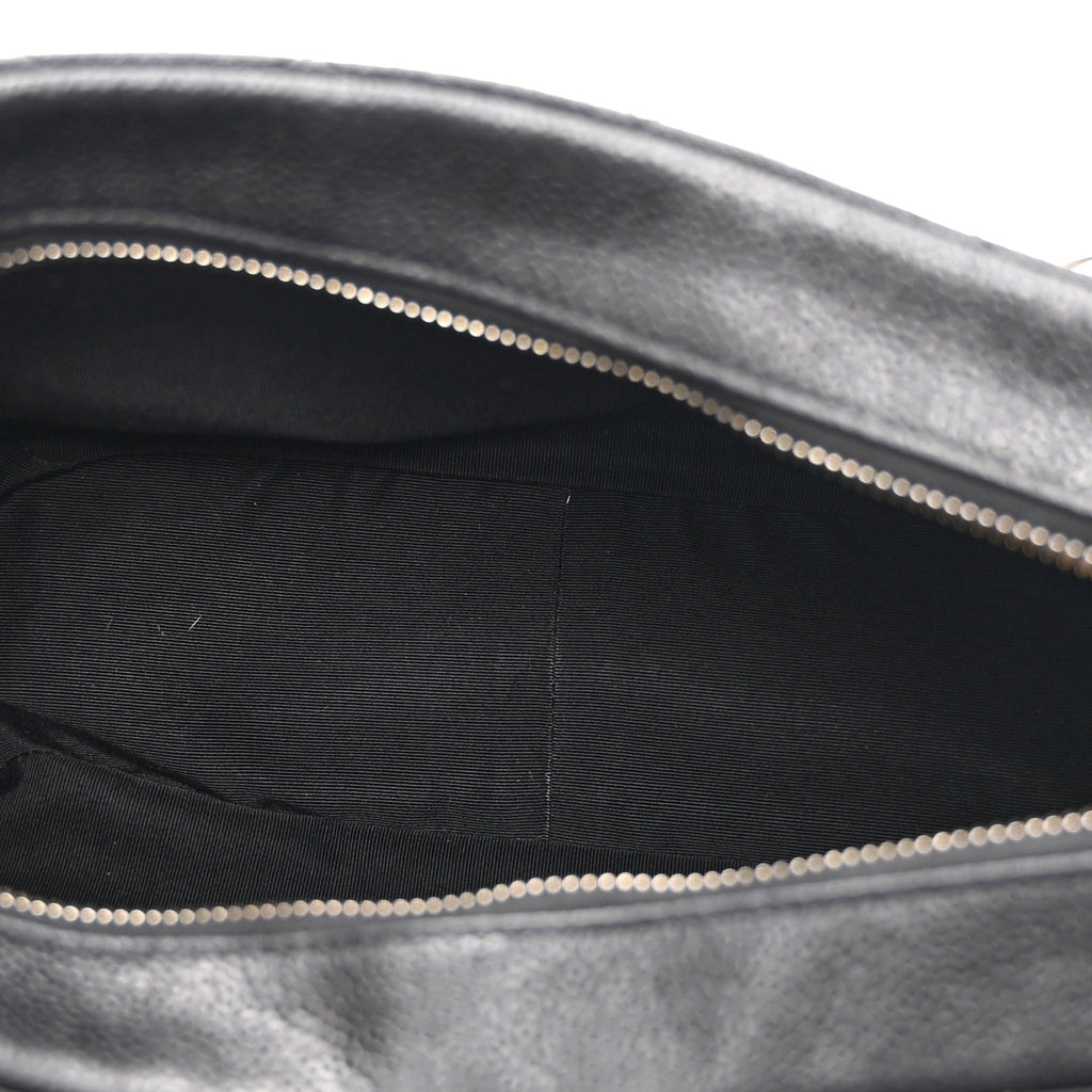 Caviar Quilted Timeless CC Shoulder Bag Black